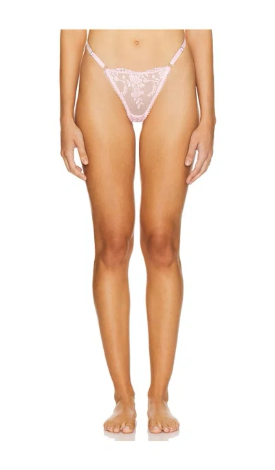 Kat The Label Nicolette Thong In Baby Pink