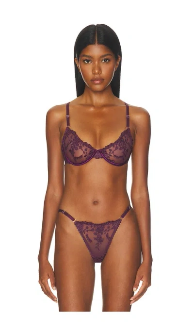 Kat The Label Nicolette Underwire Bra In Purple