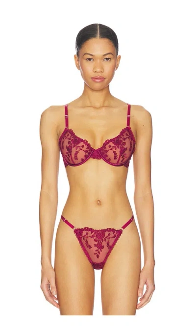 Kat The Label Nicolette Underwire Bra In Red