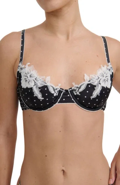 Kat The Label Norma Polka Dot Underwire Bra In Multi