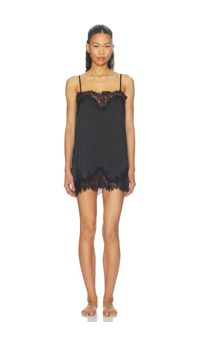 Kat The Label Olivia Slip Dress In Black