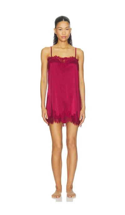 Kat The Label Olivia Slip Dress In Red