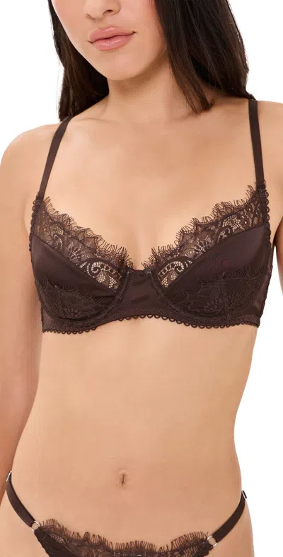 Kat The Label Rae Underwire Bra Espresso In Brown