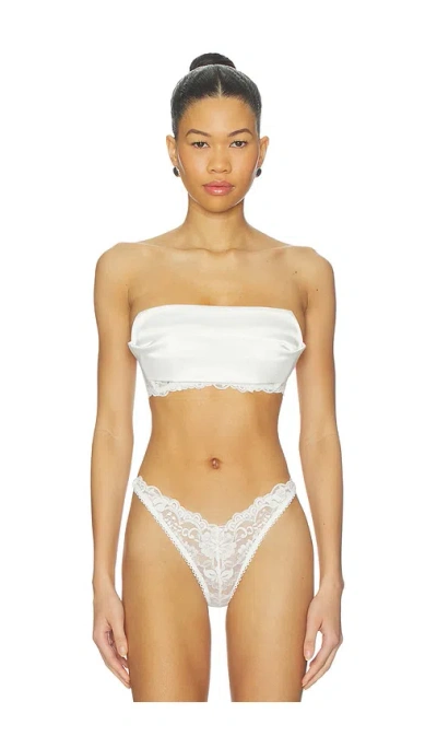 Kat The Label Sasha Bandeau Bra In White