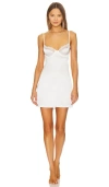 Kat The Label Sienna Slip Chemise In Ivory In Ivory