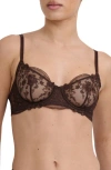 Kat The Label Sofia Underwire Bra In Brown
