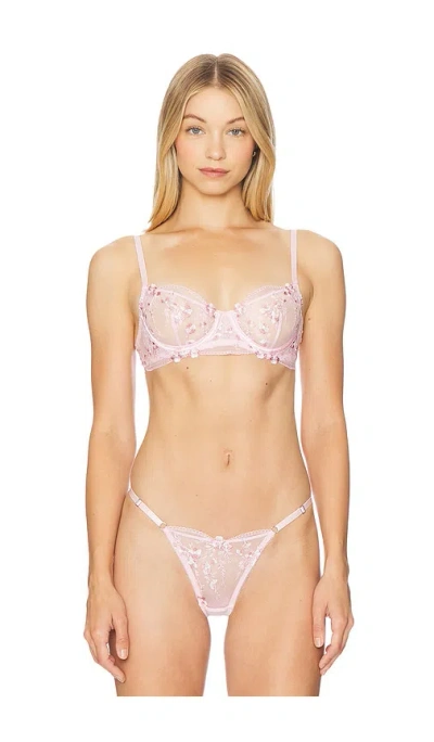 Kat The Label Sofia Underwire Bra In Baby Pink