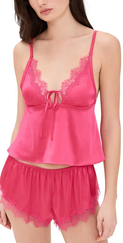 Kat The Label Sorrento Camisole Hot Pink