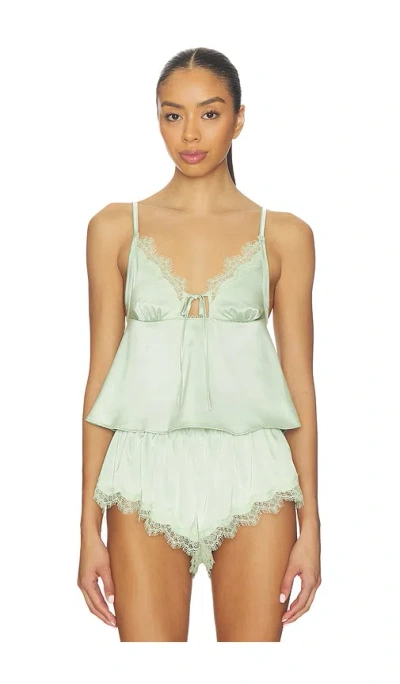 Kat The Label Sorrento Camisole Top In Green