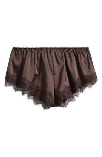 Kat The Label Sorrento Lace & Satin Tap Shorts