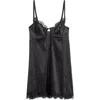 Kat The Label Sorrento Lace Trim Underwire Slip Chemise