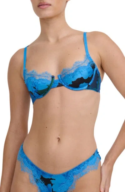 Kat The Label Sorrento Limencello Underwire Bra In Black