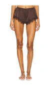 Kat The Label Sorrento Short In Brown