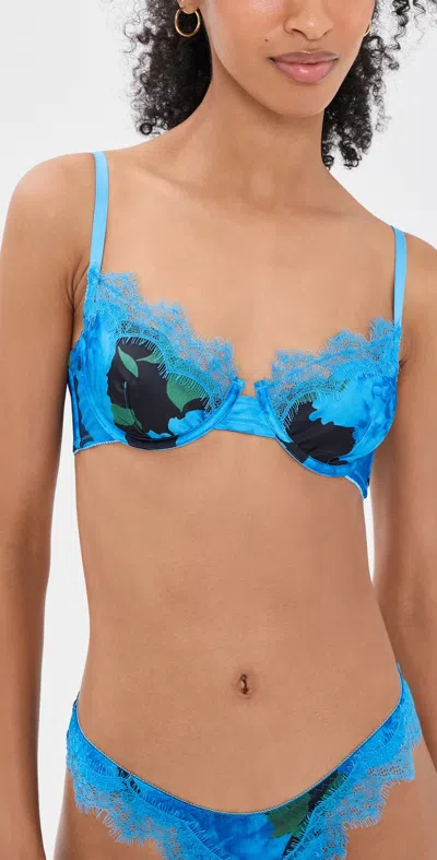 Kat The Label Sorrento Underwire Bra Azure In Blue