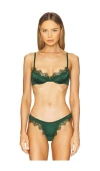 Kat The Label Sorrento Underwire Bra In Forest Green