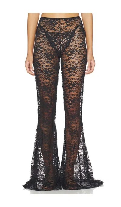 Kat The Label Stevie Flare Pants In Black