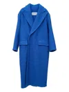 Kata Szegedi Mara Faux-fur Coat In Blue