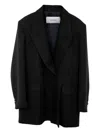 Kata Szegedi Roisin Pierced Blazer In Black