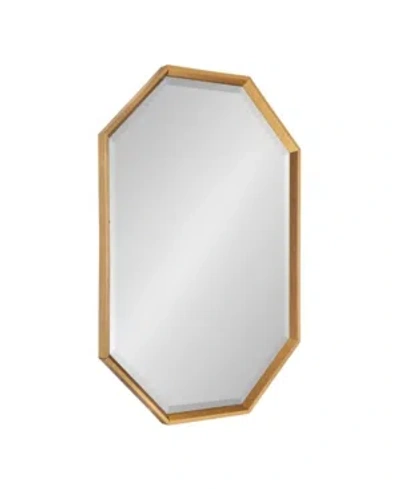 Kate And Laurel Calter Elongated Octagon Wall Mirror In Gold