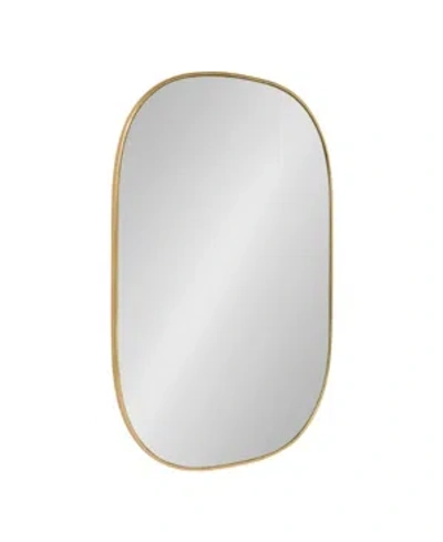 Kate And Laurel Caskill Rounded Rectangle Gold Leaf Wall Mirror
