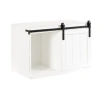 Kate And Laurel Cates Floating Side Table With Storage In White