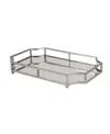 Kate And Laurel Ciel Metal Mirrored Scalloped Decorative Tray In Silver
