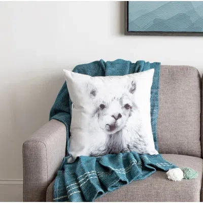 Kate And Laurel Como Alpaca Decorative Alpaca Print Throw Pillow Cover
