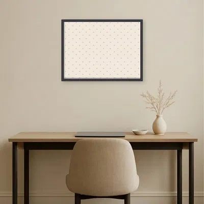 Kate And Laurel Framed Fabric Pinboard Blue Floral Printed Bulletin Board In Edith Black