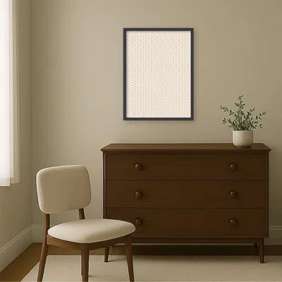 Kate And Laurel Framed Fabric Pinboard Palms Printed Bulletin Board In Edith Black