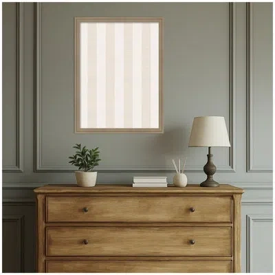 Kate And Laurel Framed Fabric Pinboard  Printed Linen Bulletin Board In Florence Light Brown