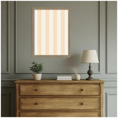 Kate And Laurel Framed Fabric Pinboard  Printed Linen Bulletin Board In Florence Light Brown