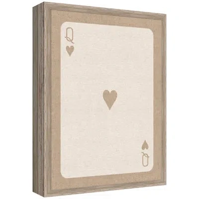 Kate And Laurel Framed Fabric Pinboard  Printed Linen Bulletin Board In Hardwood Wedge White Wash