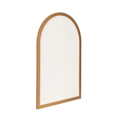 Kate And Laurel Holbrook Modern Arched Fabric Pinboard For Use As Motivational Vision Board In Gold