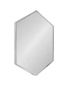 KATE AND LAUREL RHODES FRAMED HEXAGON WALL MIRROR