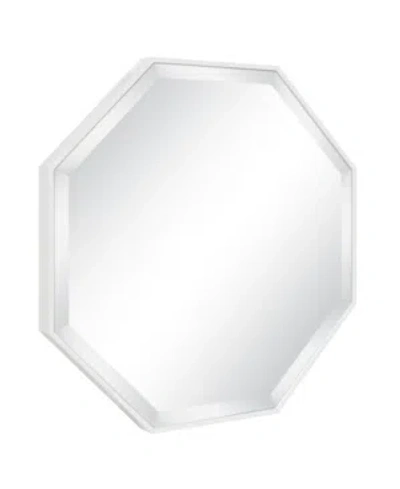 Kate And Laurel Rhodes Framed Octagon Wall Mirror In White