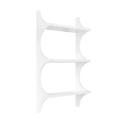 Kate And Laurel Scarlotte Wooden Tiered Wall Shelf In White