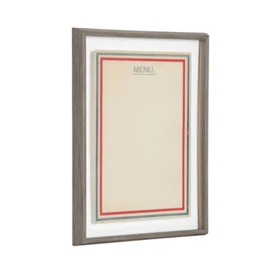 Kate And Laurel Vintage Menu Dry Erase By The Creative Bunch Studio Framed Glass Dry Erase Wall Art White Board In Blake Greywash