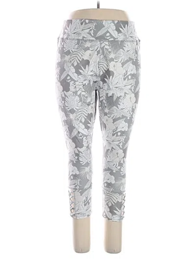 Pre-owned Kate & Mallory Designs Active Pants In Silver