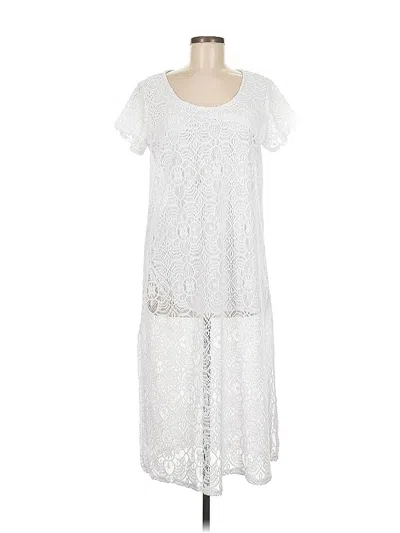 Pre-owned Kate & Mallory Designs Casual Dress In White