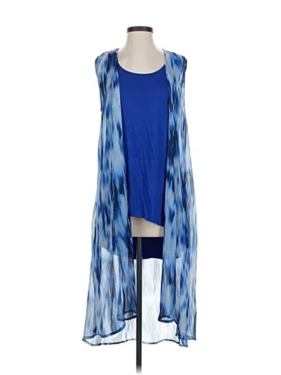 Pre-owned Kate & Mallory Designs Kimono In Blue