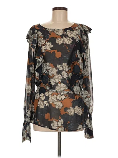 Pre-owned Kate & Mallory Designs Long Sleeve Blouse In Black