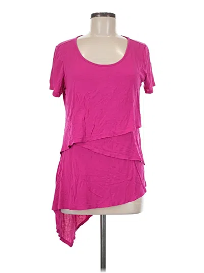 Pre-owned Kate & Mallory Designs Short Sleeve Top Pink Scoop Neck Tops