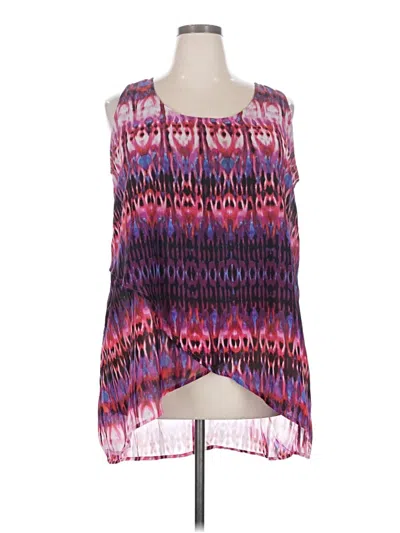 Pre-owned Kate & Mallory Designs Sleeveless Blouse In Purple