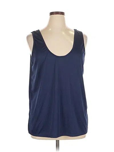 Pre-owned Kate & Mallory Designs Tank Top Blue Scoop Neck Tops