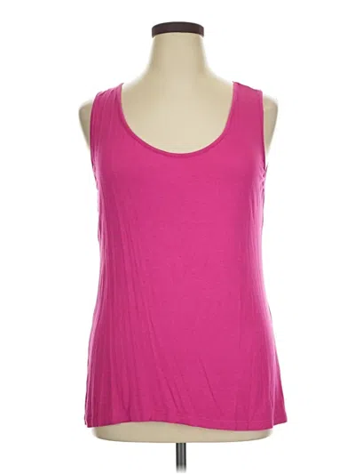 Pre-owned Kate & Mallory Designs Tank Top Pink Halter Neckline Tops