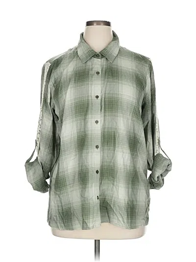 Pre-owned Kate And Sam 3/4 Sleeve Blouse In Green