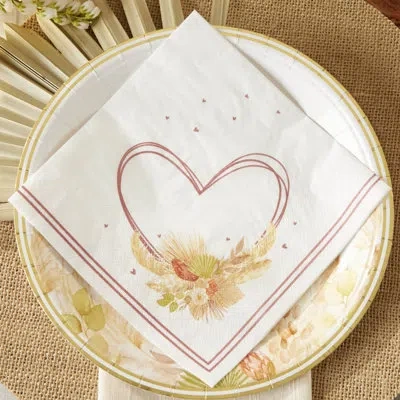 Kate Aspen Boho Paper Disposable Napkins In Pink