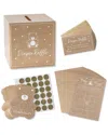 Kate Aspen Kraft Bear Diaper Raffle & Scratch-off Game Set In Beige