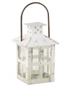 Kate Aspen Set Of 4 Small Vintage Distressed Lanterns In White
