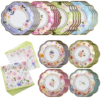 Kate Aspen Tea Time Party 62 Piece Party Tableware Set (16 Guests)